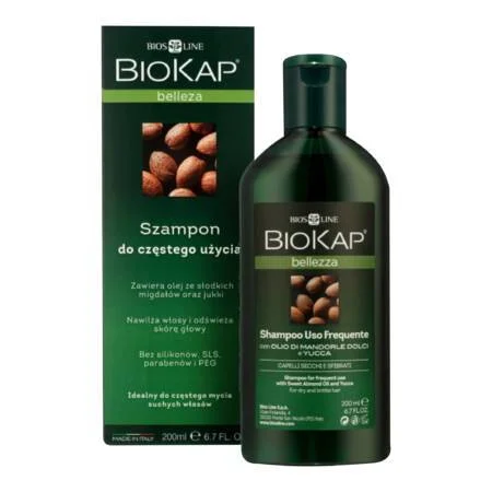 biokap bellezza szampon do włosów tłustych 200ml