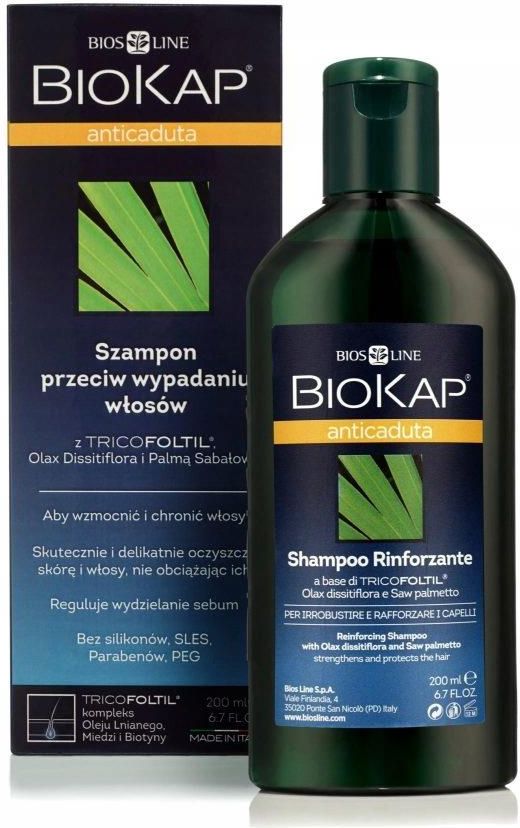 biokap anticaduta szampon przeciw wypadaniu włosów 200 ml