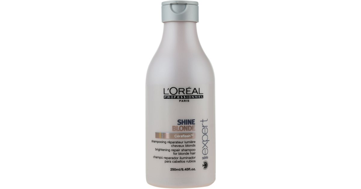 loreal shine blonde szampon do włosów rozjaśnianych niwelujący żółte refleksy