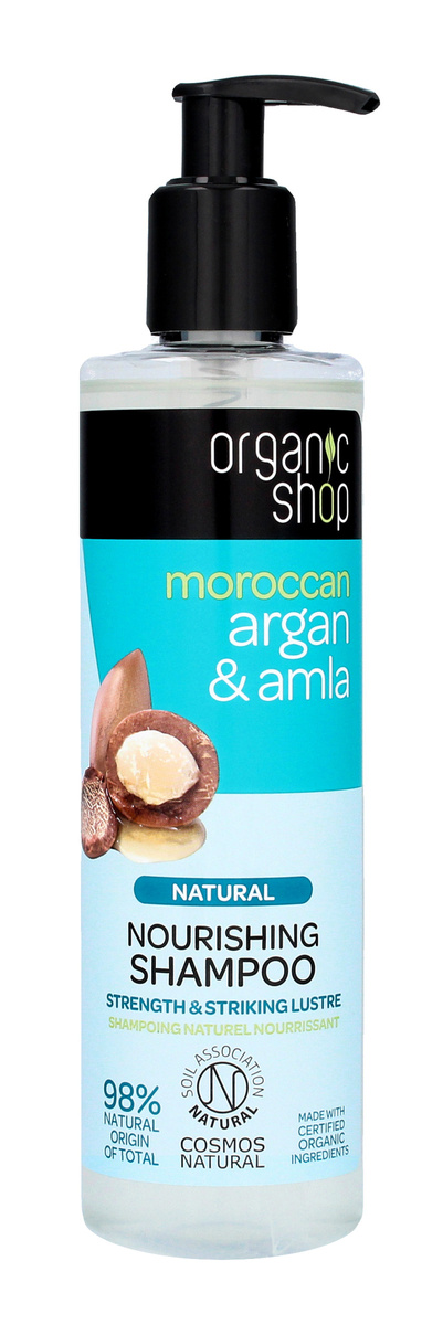 organic shop odżywczy szampon argan & amla