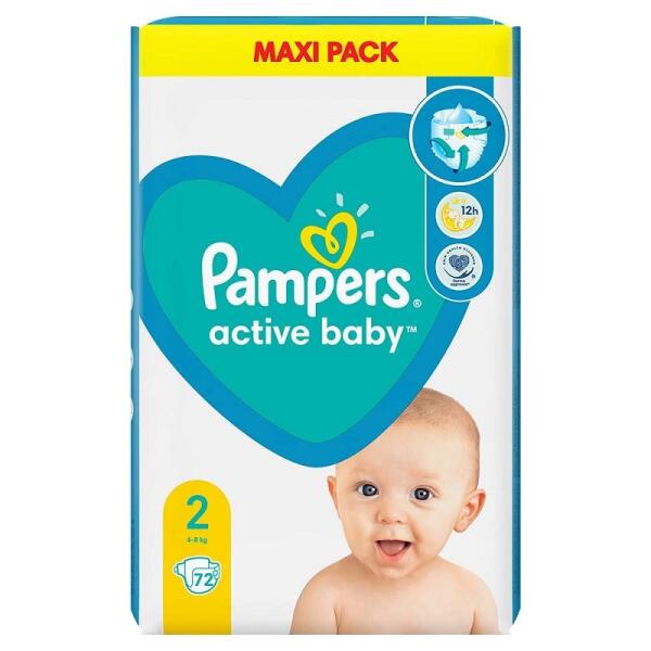 pampers 2 72 szt