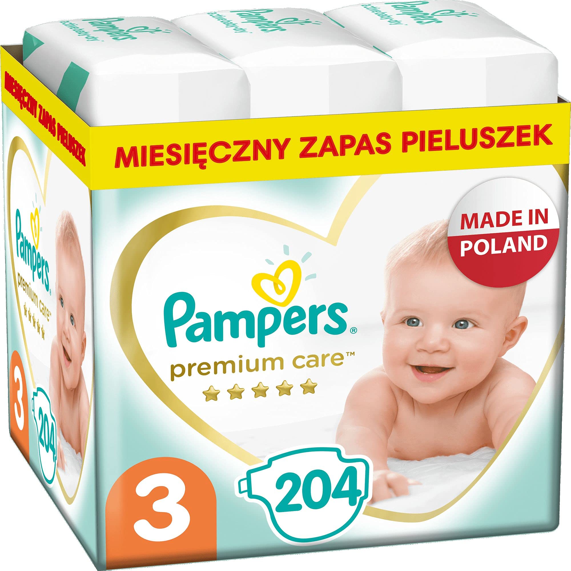 pamper premium care 3 204szt