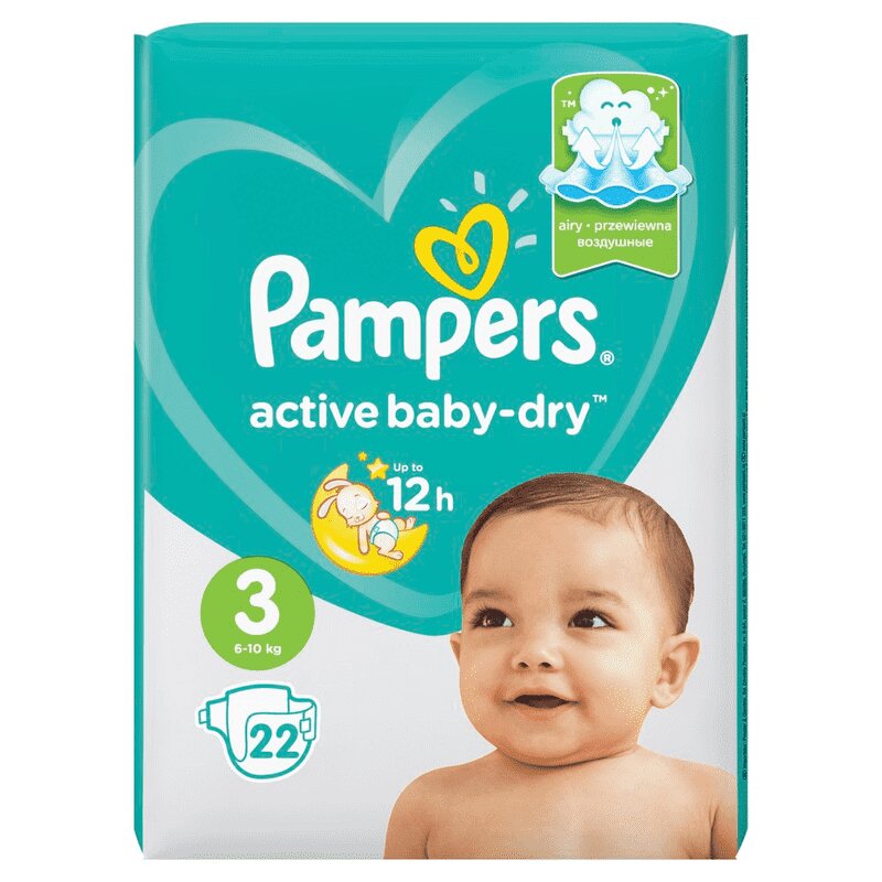 pampers 3 active baby 3