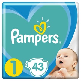 pampers new baby-dry 1 new born 2-5kg 43szt pieluszki jednorazo