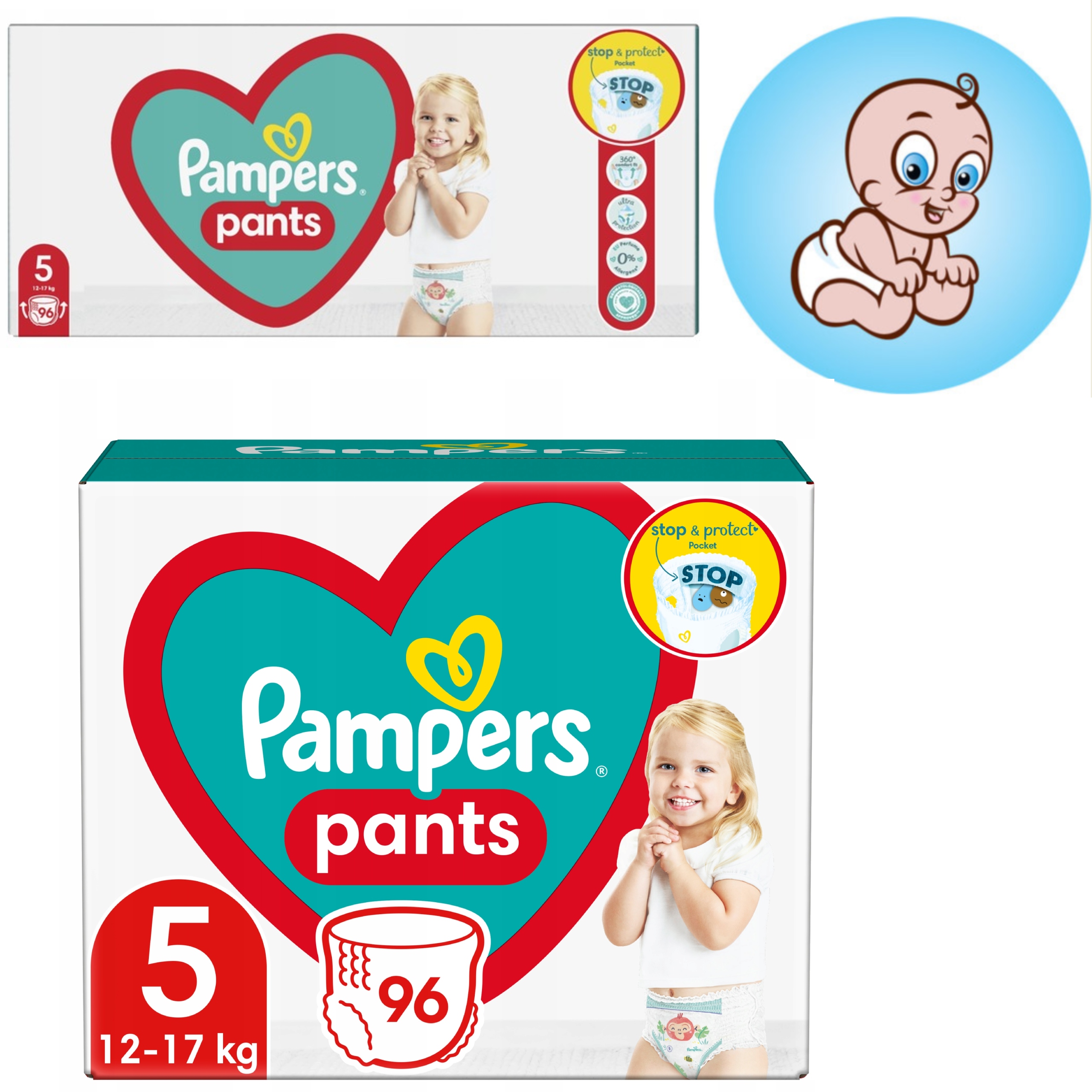 pieluchomajtki pampers 5 mega box