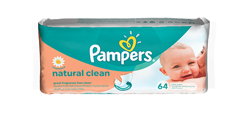 pampers natural clean chusteczki dla niemowląt