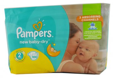 pieluchy pampers new baby dry 2 mini 100 szt rossmann