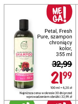 petal freshpure szampon do włosów farbowanych granat i jagody acai