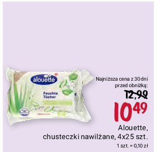 alouette chusteczki nawilżane aloe vera 30 szt