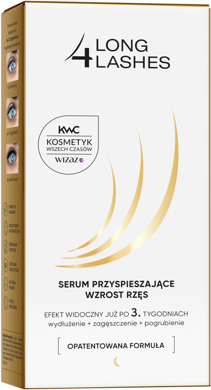 aa long 4 lashes serum przyspieszające wzrost rzęs 3ml szampon