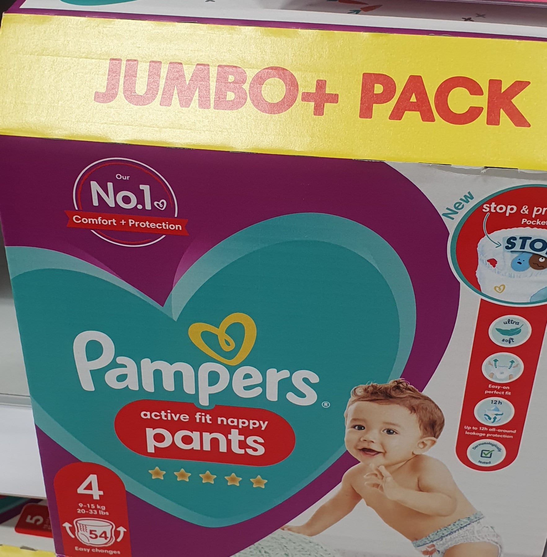 pampers 4 pants active dry