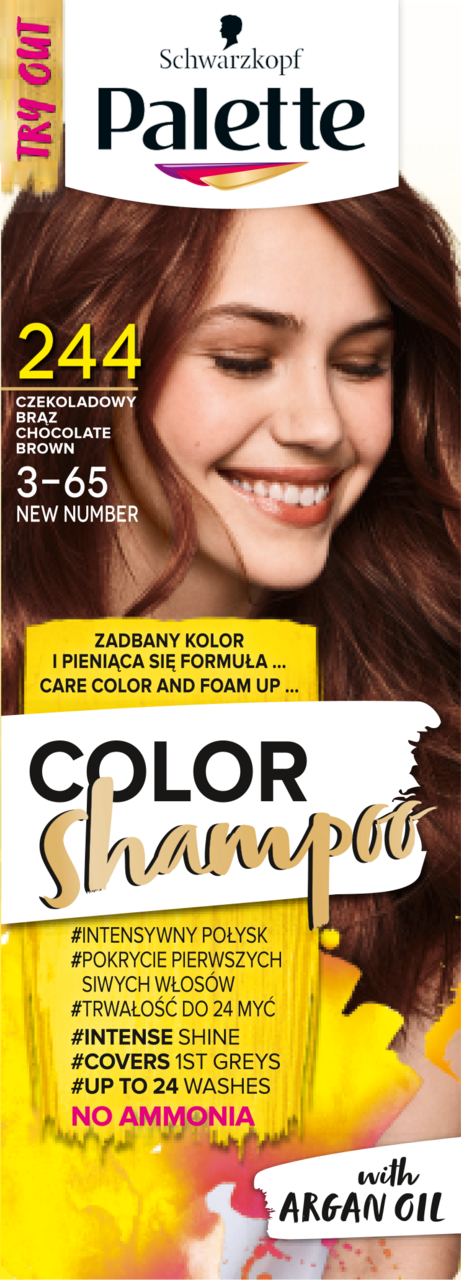 szampon koloryzujący palette color and gloss 9.5