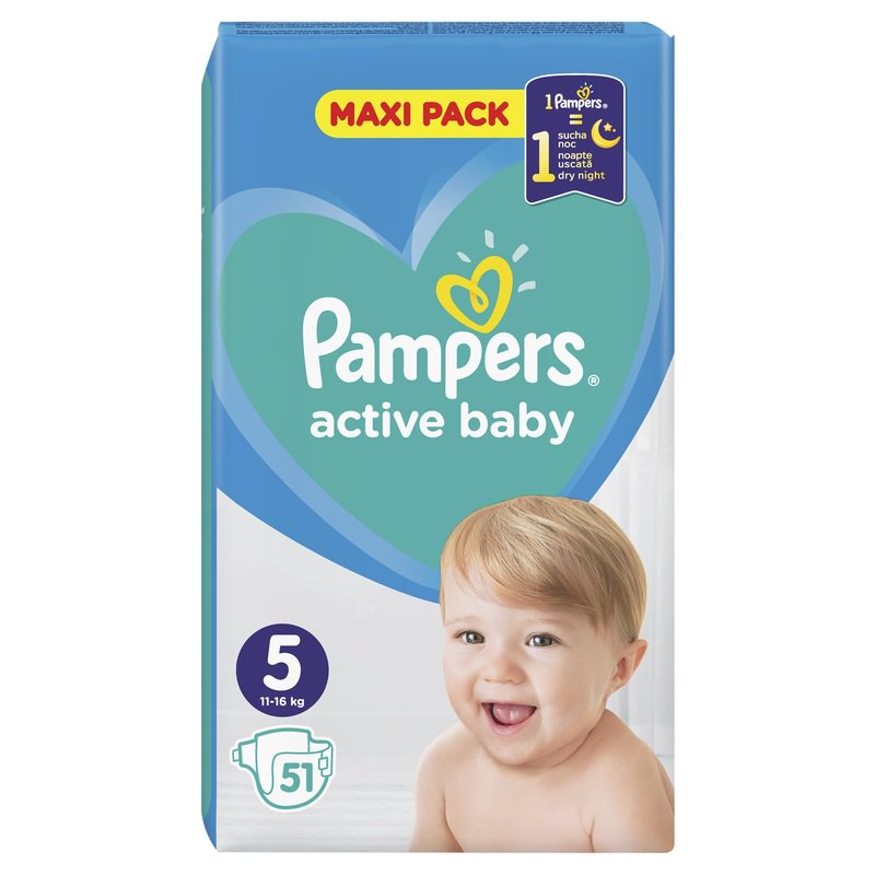 pampers active baby 5 maxi pack