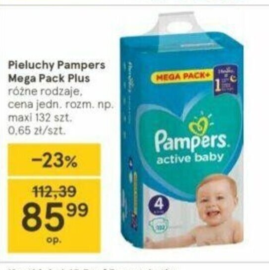 tesco pampers promoacja