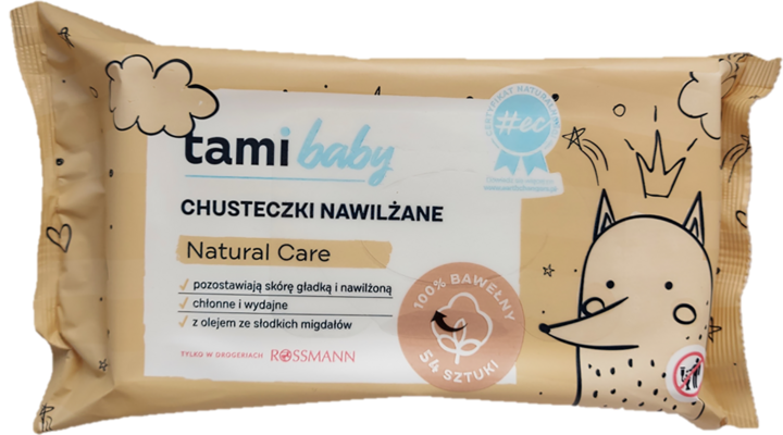 tami cotton natural care chusteczki nawilżane dla niemowląt