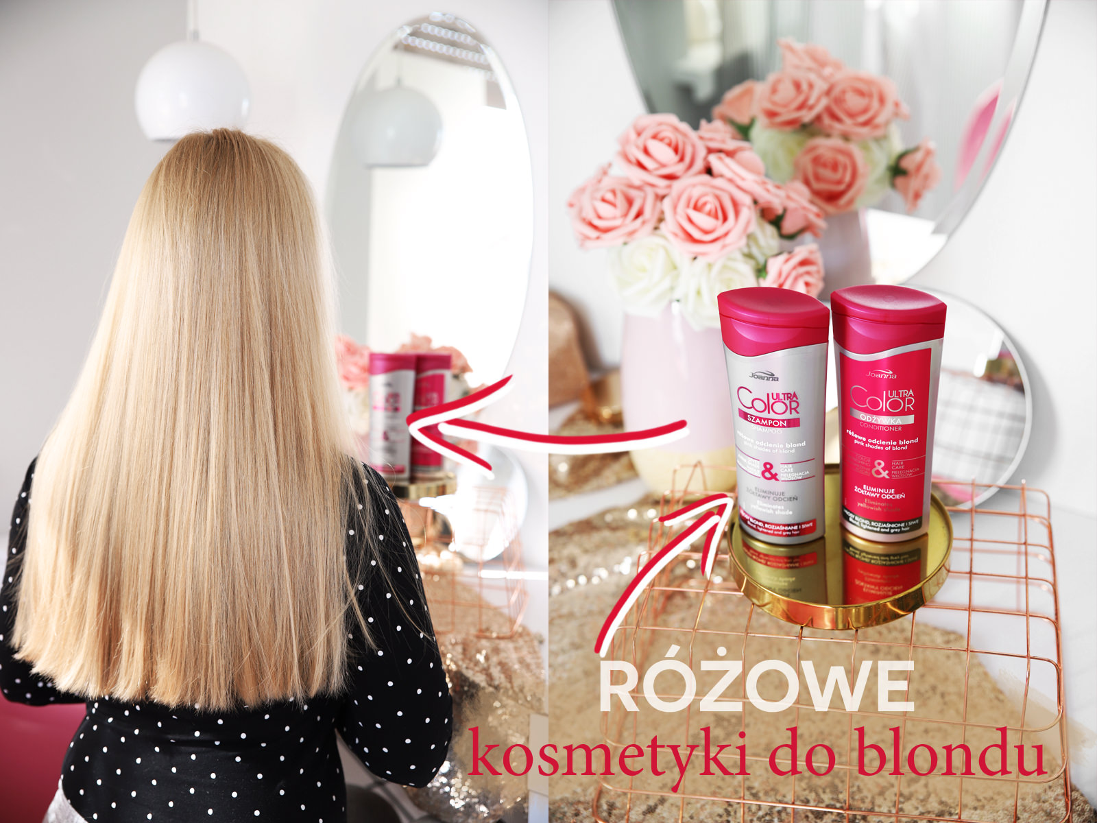 platynowa blond różowy szampon