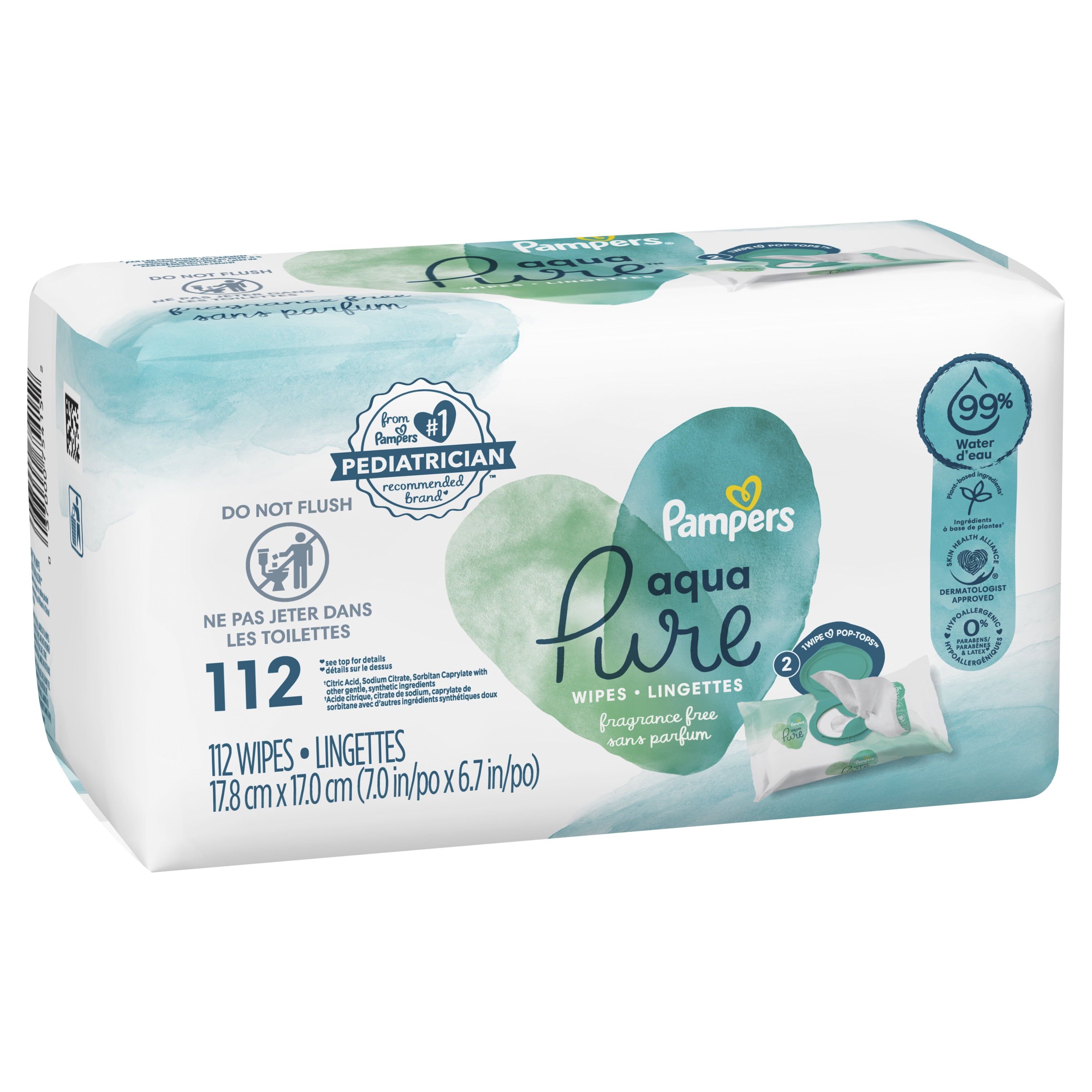 pampers aqua pure wipes 12 pack