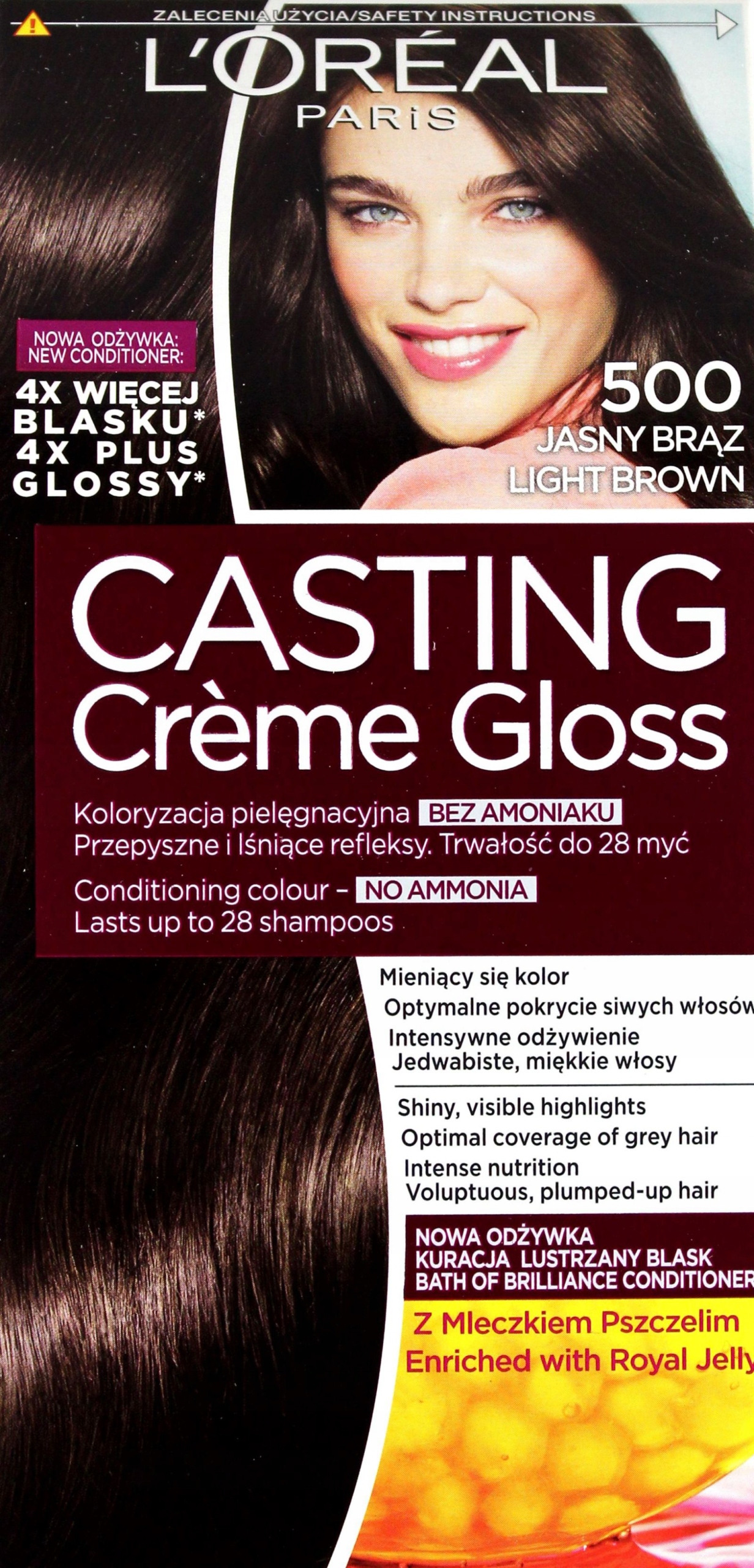 szampon koloryzujący loreal casting creme gloss brązy