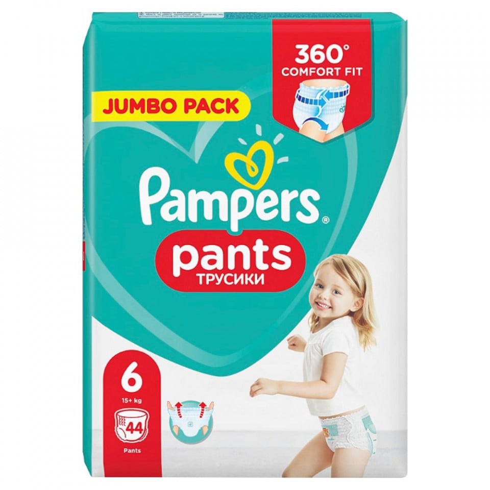 pampers pants 6 cena