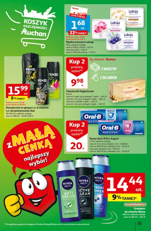 szampon auchan dla mężczyzn