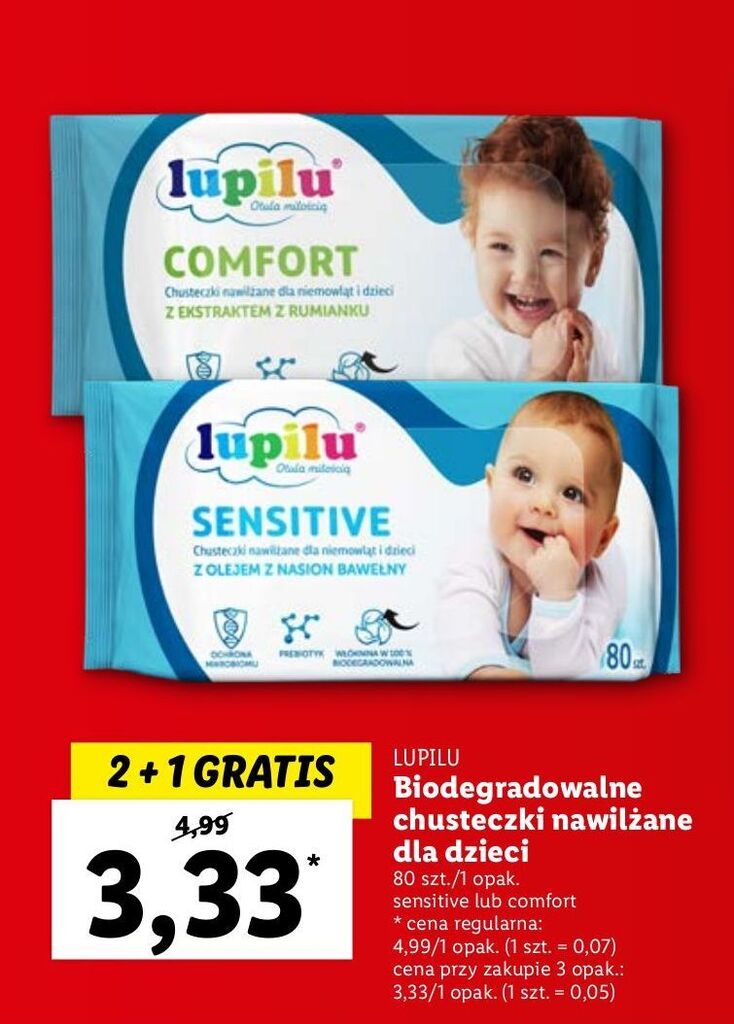 chusteczki nawilżane 3 49 lidl