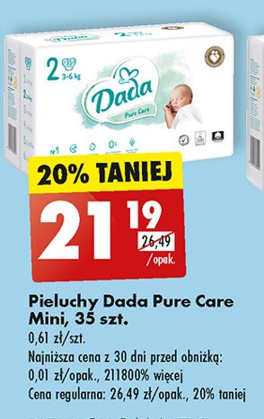 pieluchy dada z promocji mniejsze