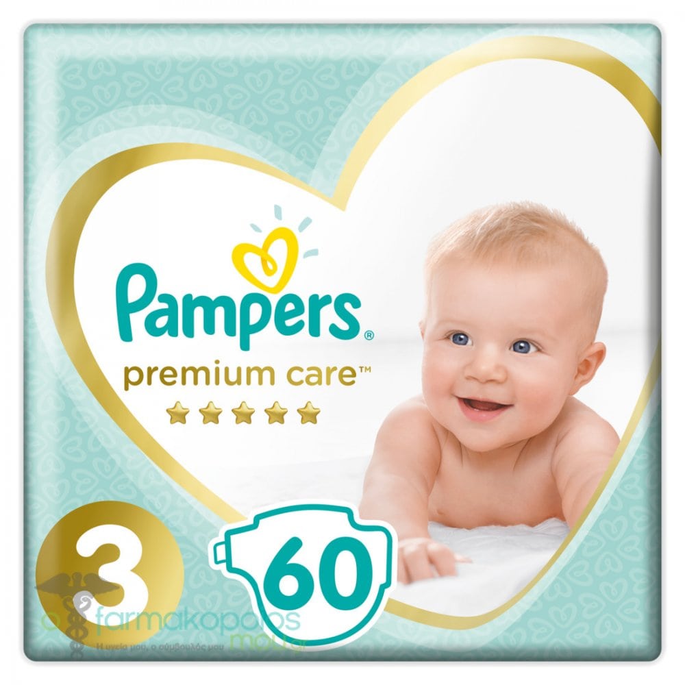 pampers premium care 3 midi 4-9kg 60 erhfbyf