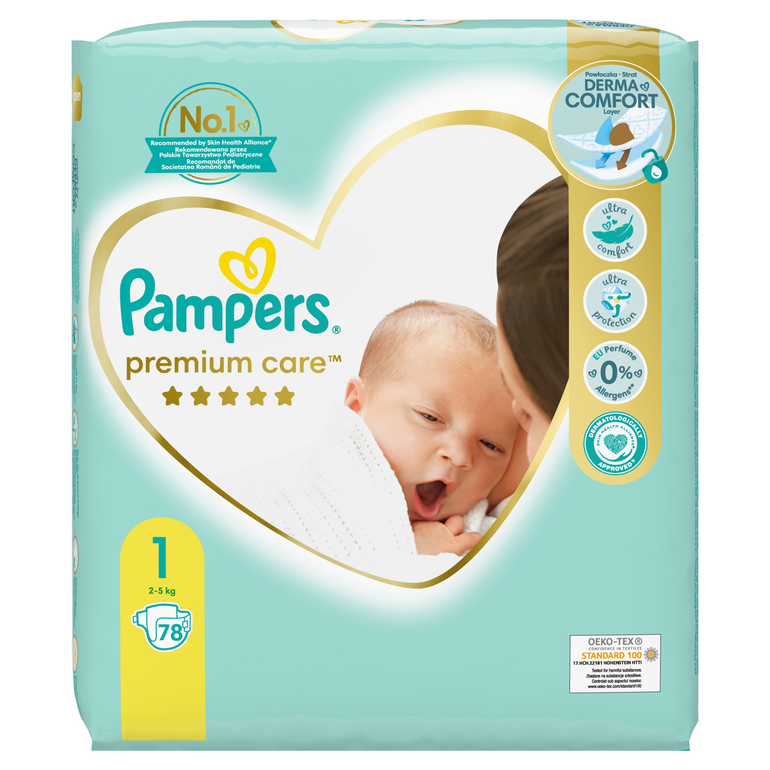 pampers premium care 1 78 szt