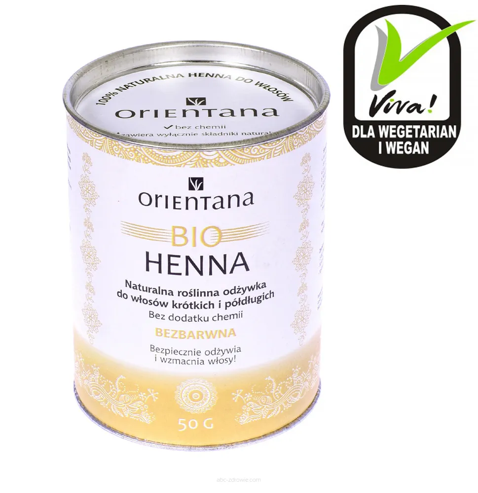 orientana henna odżywka do włosów roślinna 50g