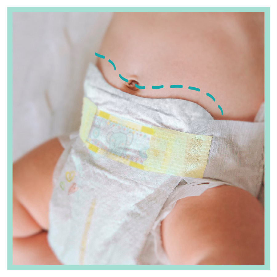 pampers premium care wycięcie na pępek