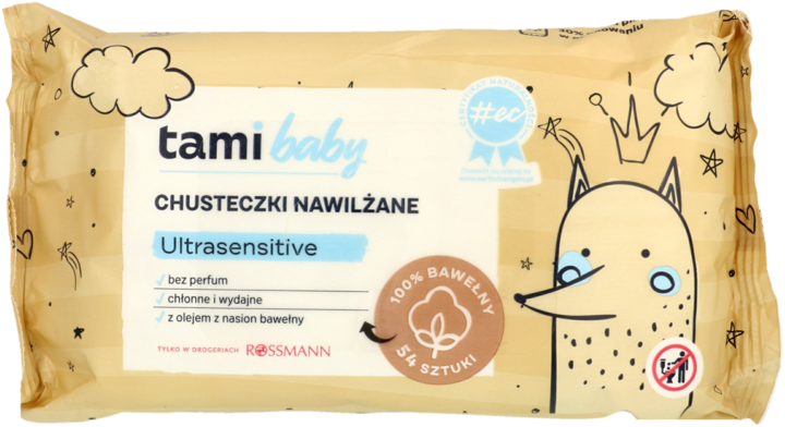 tami cotton natural care chusteczki nawilżane dla niemowląt