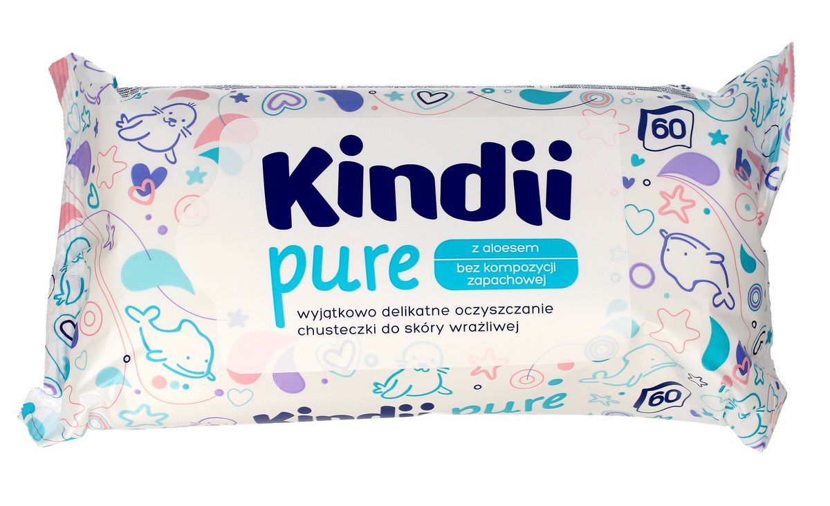 chusteczki nawilżane kindii pure