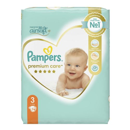 pampers 3 midi 74 szt