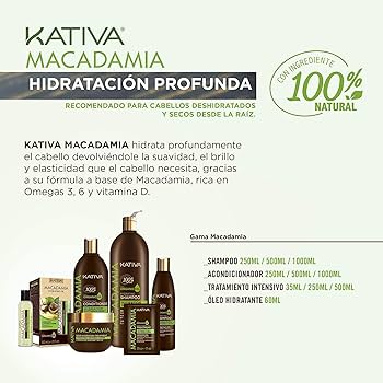 szampon kativa macadamia skład