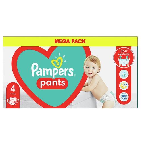 pieluchomajtki pampers pants 4 mega pack