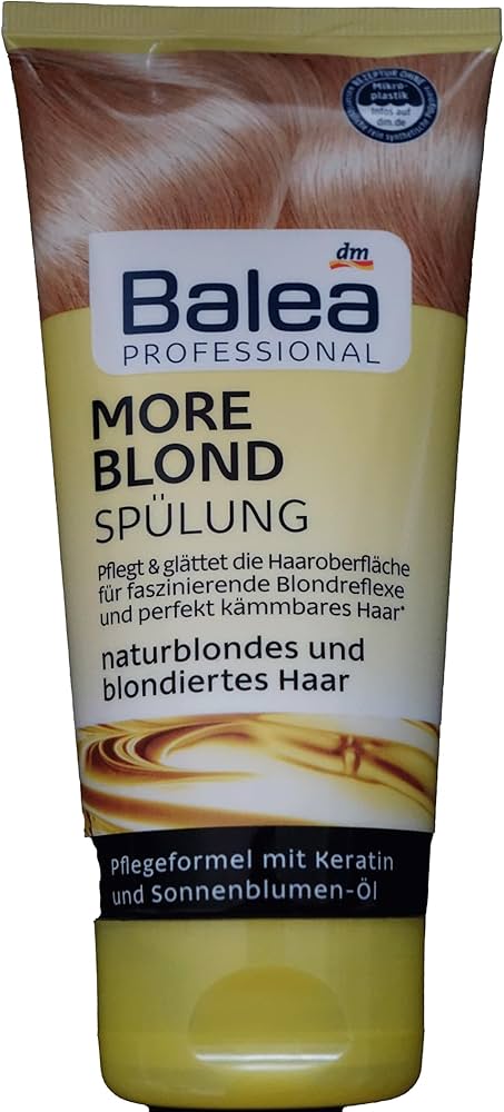 balea szampon odżywka rozjaśniające more blond