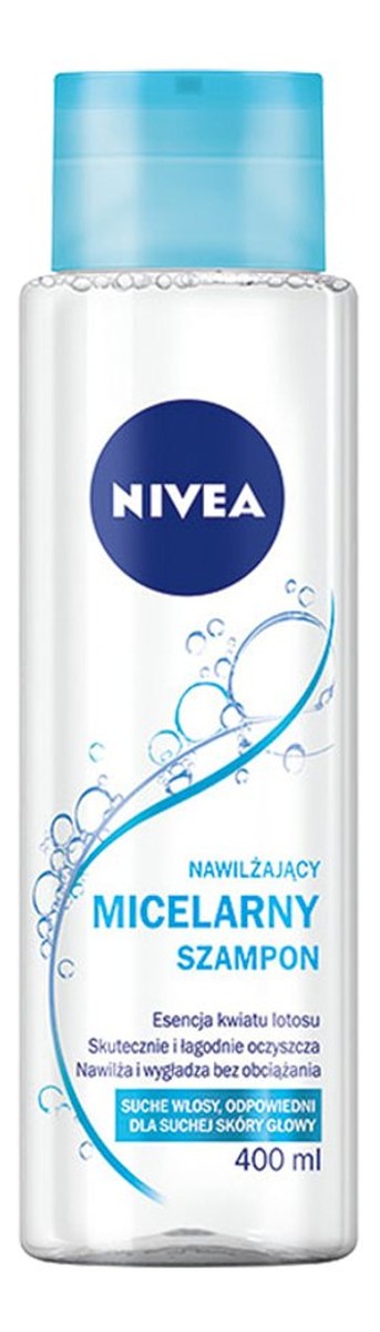 nivea nawilżający micelarny szampon z esencją z kwiatu lotosu