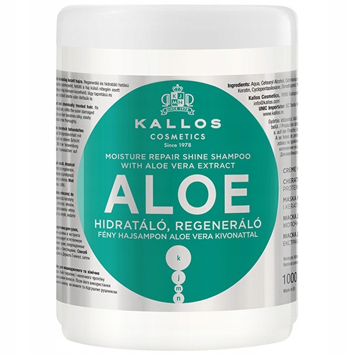 kallos kjmn aloe szampon regenerująco-nawilżający