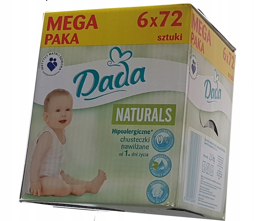 chusteczki nawilżane dada naturals reakcja alergiczna