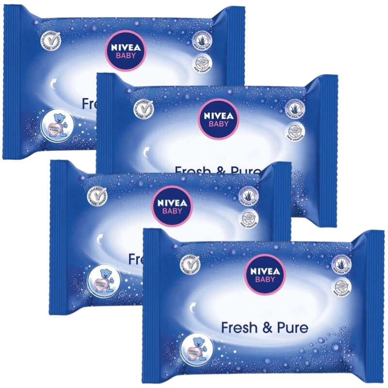 nivea baby chusteczki nawilżane pure & fresh