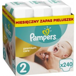 pampers pieluchy premium care 2 mini 240 sztuk