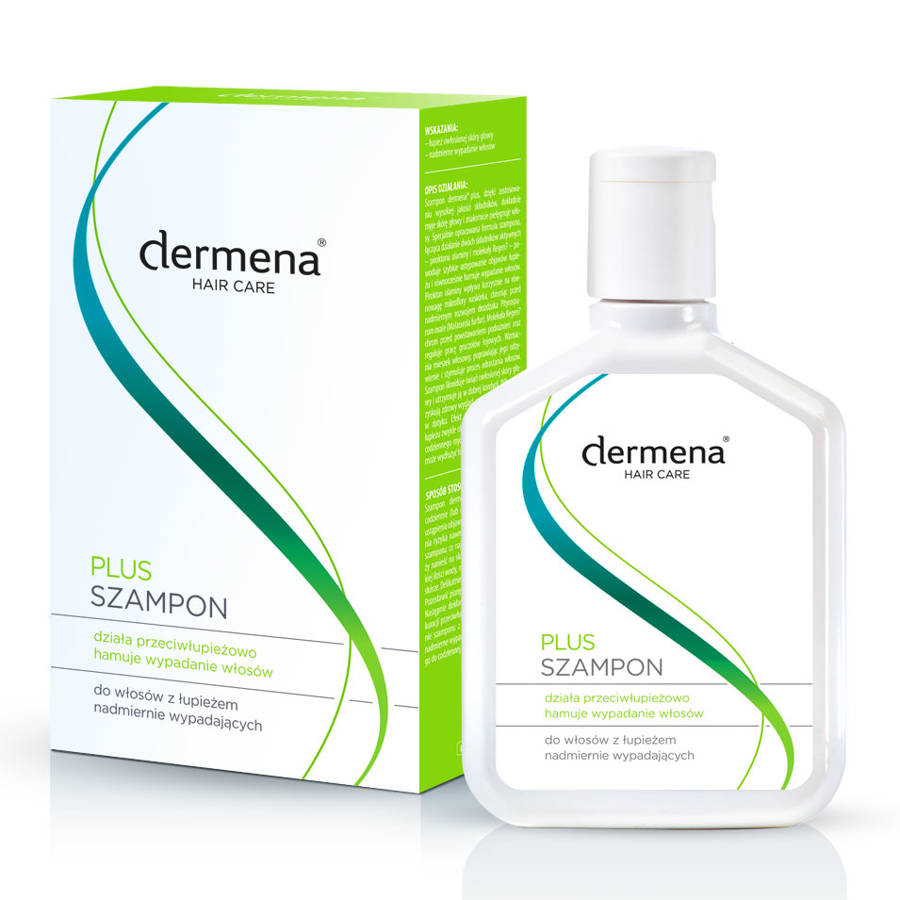 dermena hair care plus szampon przeciwłupieżowy hamujący wypadanie włosów