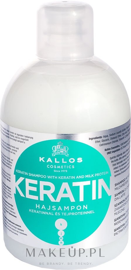 szampon kallos keratin 1l cena