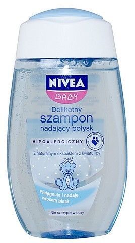 delikatny szampon nadający połysk nivea baby