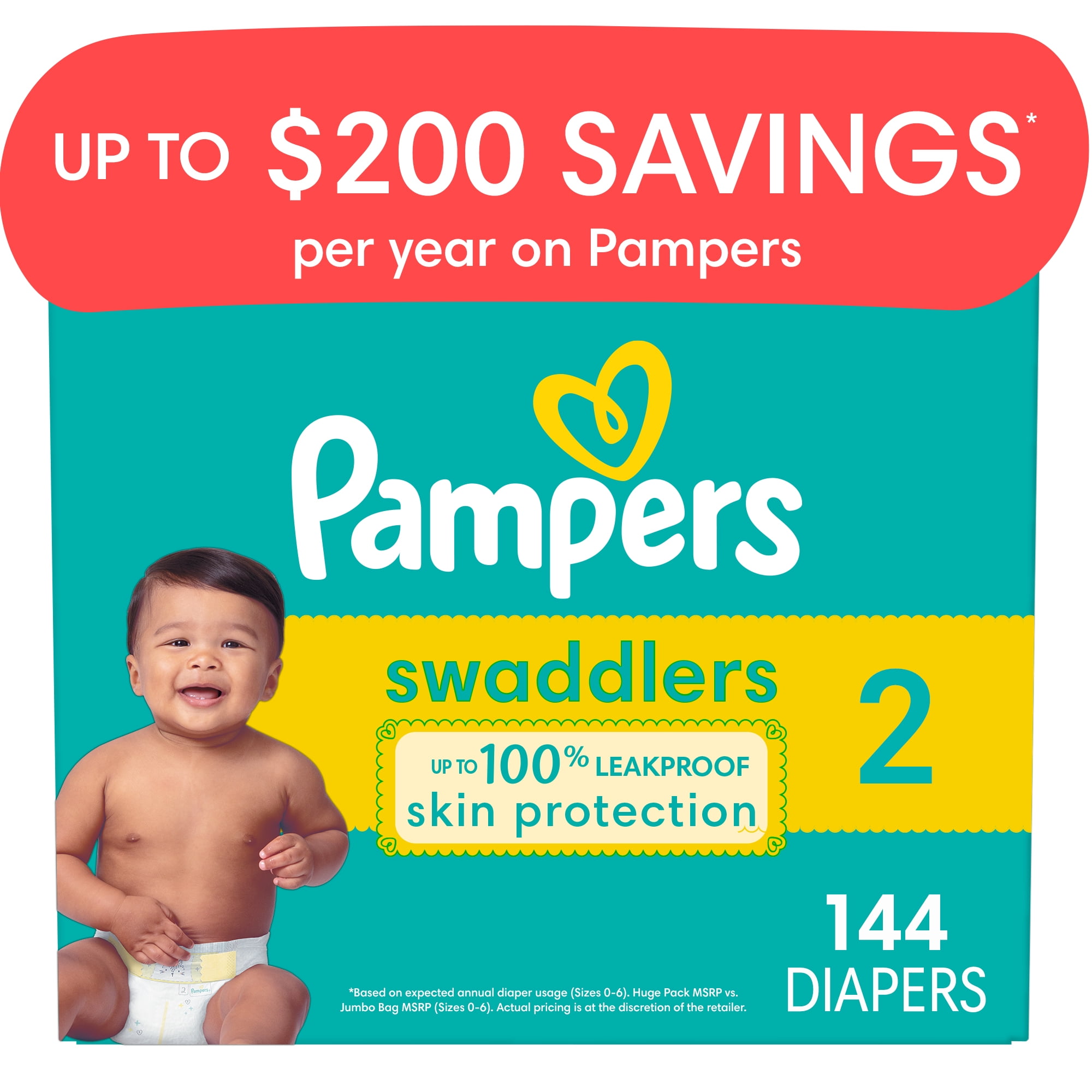 giant box pampers 2 144