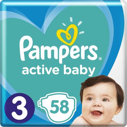 pampers active baby 3 58 szt