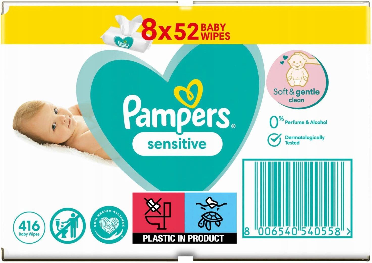 chusteczki pampers sensitive ceneo