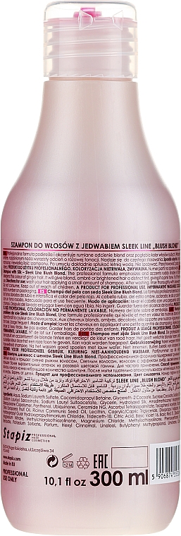 szampon do włosów blond stapiz sleek line blush blond shampoo