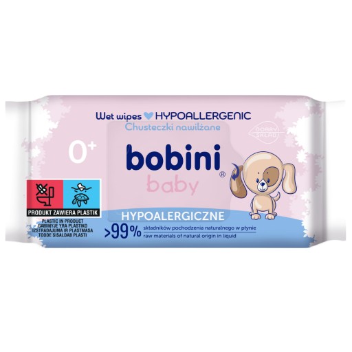 bobini baby hypoalergiczne chusteczki nawilżane dla niemowląt 60szt gdzie kupie