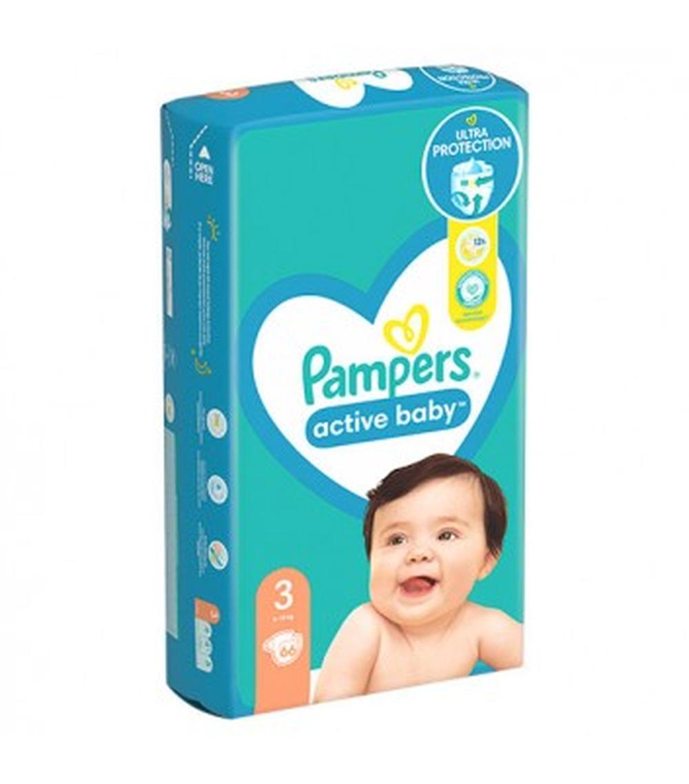 pampers active baby rozmiar 3 66 pielusze